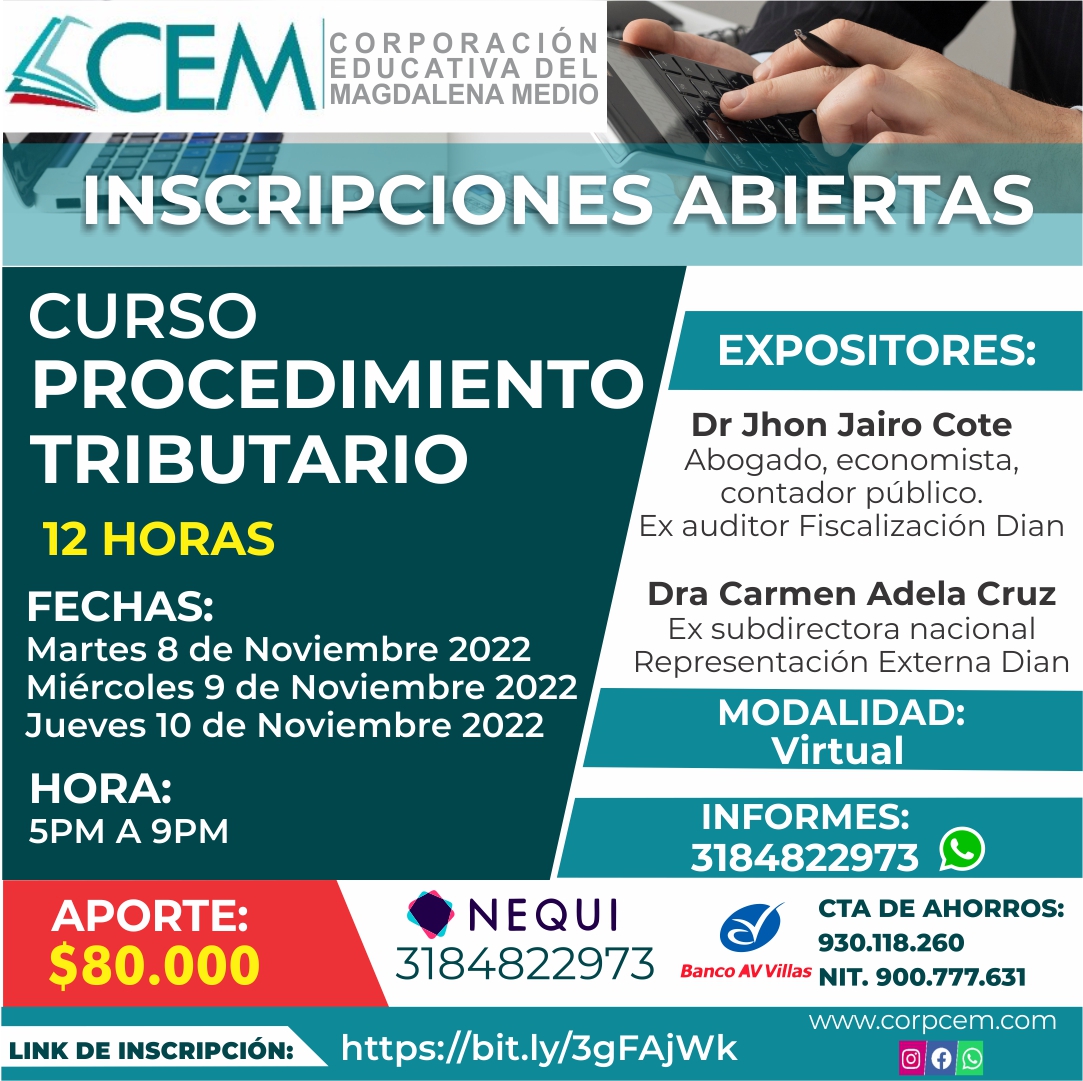Curso procedimiento tributario