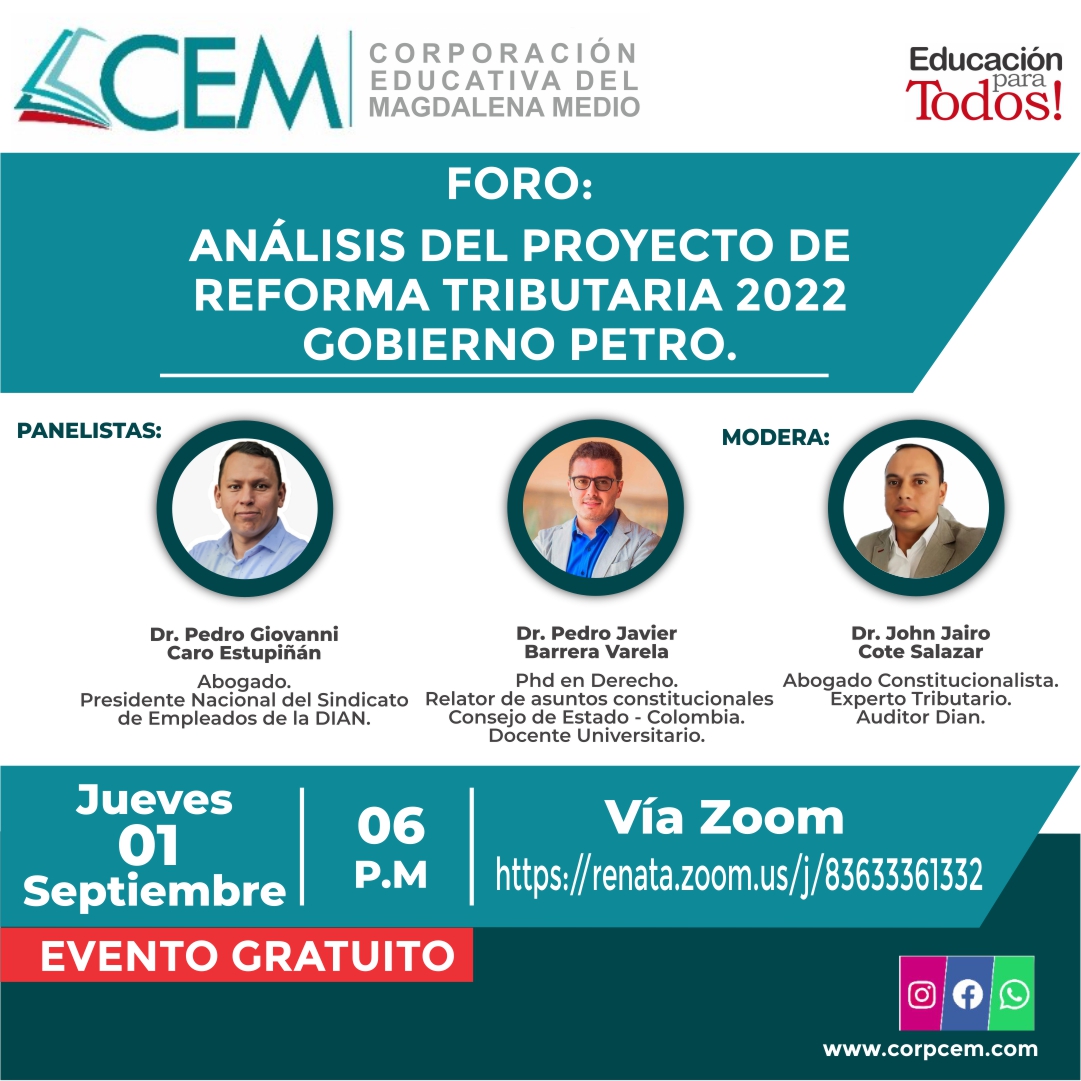 Foro: análisis del proyecto de reforma tributaria 2022 gobierno de Petro