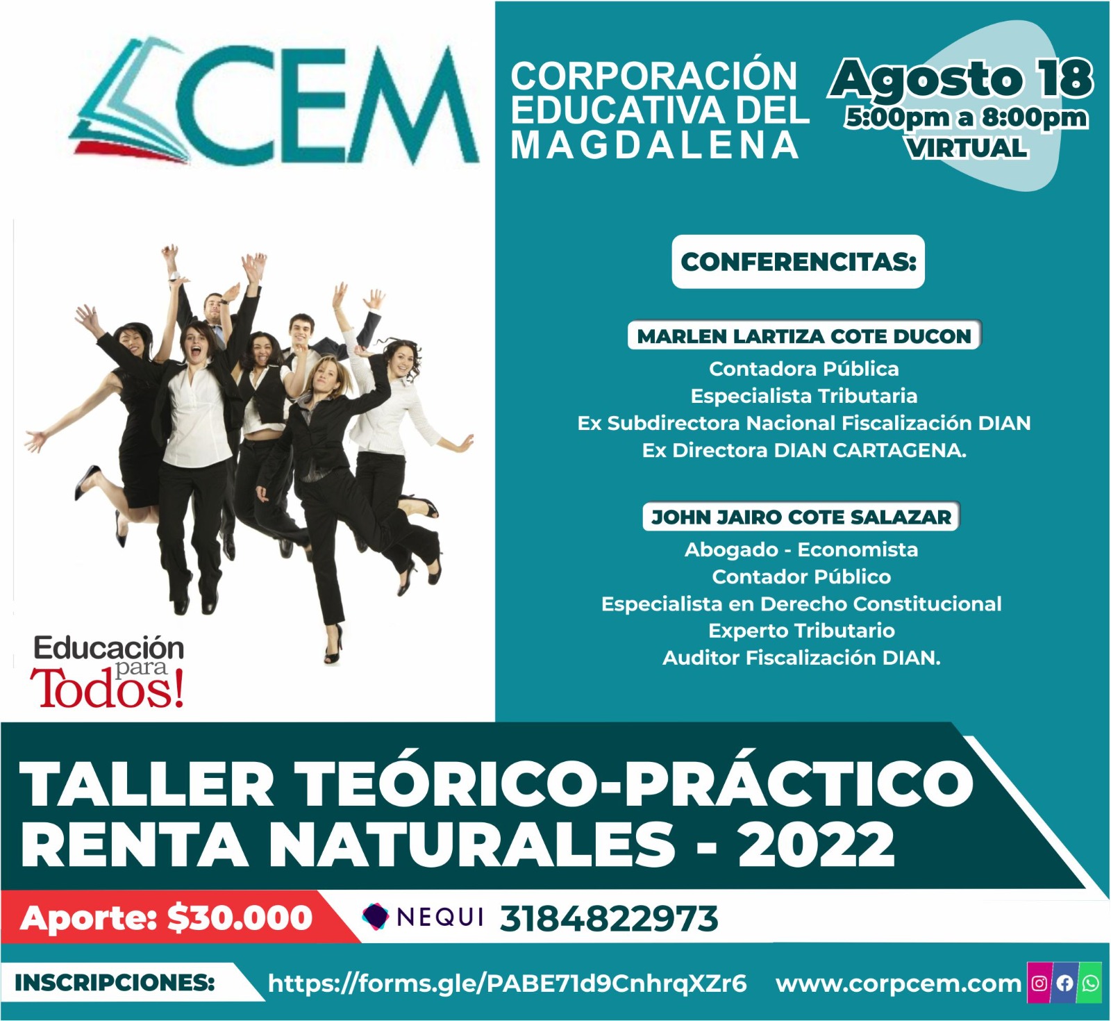 Taller teórico práctico rentas naturales